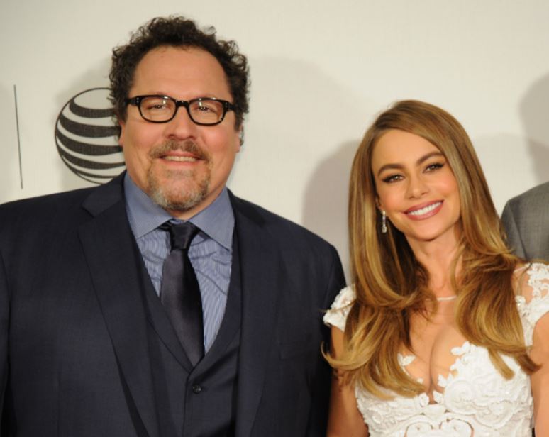 Madeline Favreau's parents, Joya Tillem, and Jon Favreau.