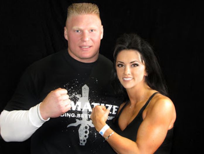Mya Lynn Lesnar's father, Brock and her biological mother, Nicole McClain.