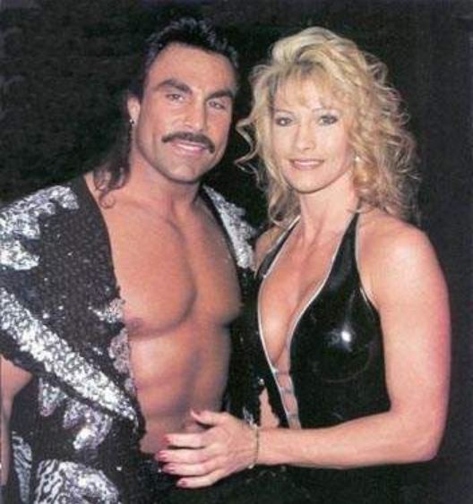 Duke Lesnar's mother, Sable with her ex-husband, Marc Mero.