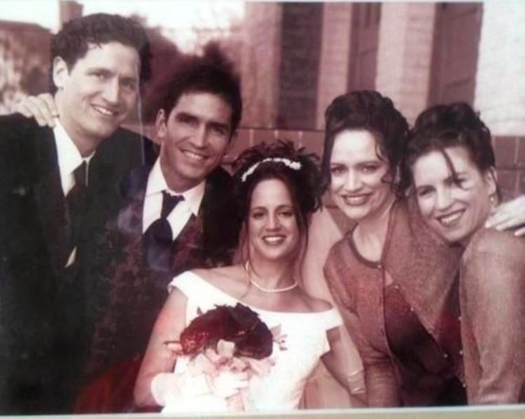 Jim Caviezel and Kerri Browitt's wedding ceremony.