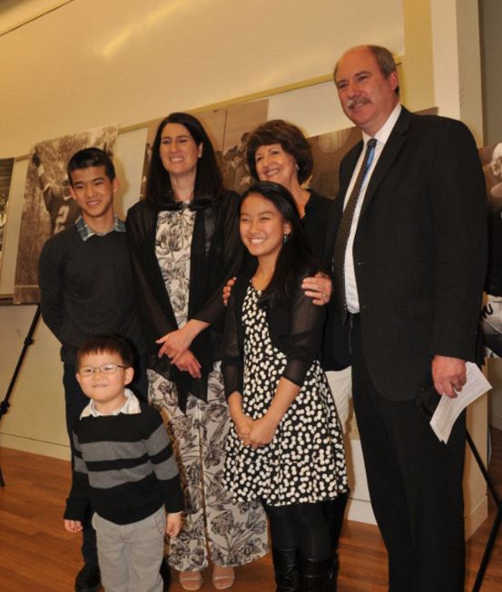 Jim Caviezel's wife, Kerri Caviezel attended her Athletics Hall of Fame Ceremony with her children.