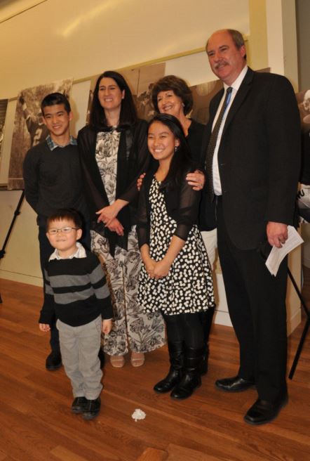 Lyn Elizabeth Caviezel attended her mother's Athletics Hall of Fame Ceremony with her brothers.