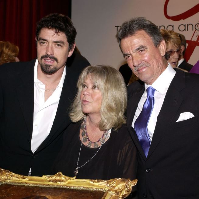 Dale Russell Dugegast with her husband, Eric Braeden and her son, Christian Gudegast.
