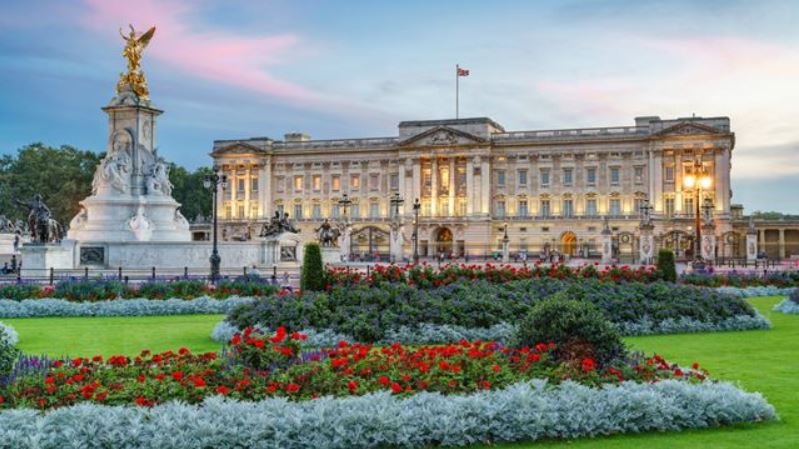 John Nash's re-designed Buckingham Palace.
