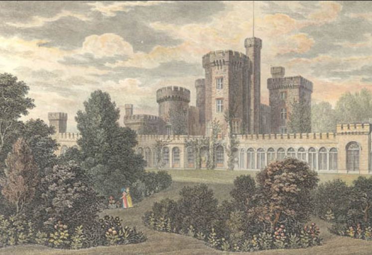 Picture of Nash's house, East Cowes Castle on the Isle of Wight.