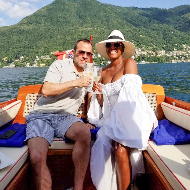 Steven Greener and his wife, Tamron Hall enjoying their vacation.