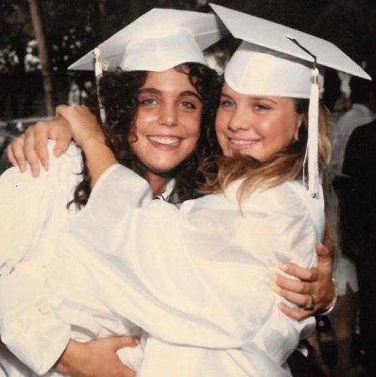 Bethenny Frankel with her best friend on graduation day.