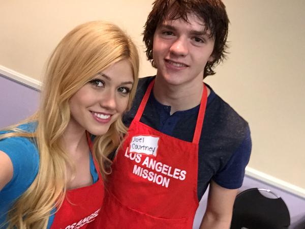 Joel Courtney with Katherine McNamar