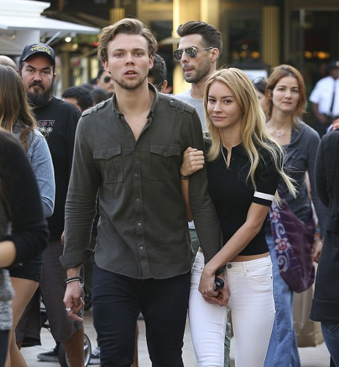 Ashton Irwin with his girlfriend Bryana Holly