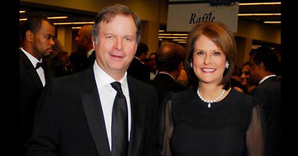 Lance Morgan (left) with his ex-wife Gloria Borger (right)