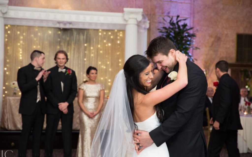 Veronica and her husband, Tommy Kahnle's wedding ceremony.