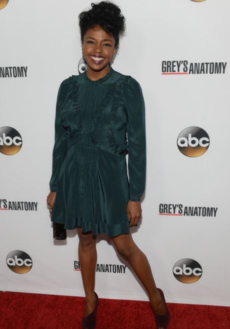 Jerrika Hinton arrived at the Grey's Anatomy's 200th Episode Celebration at The Colony on 28th September 2013 in Los Angeles, California.