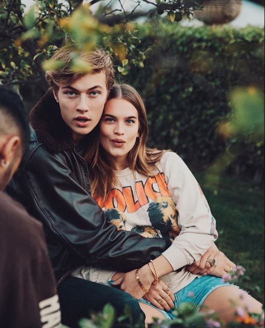 Stormy Henley with her long-time boyfriend, Lucky Blue Smith.