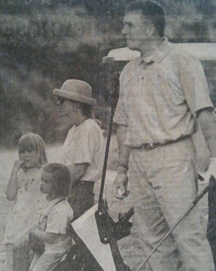 Childhood photo of Stormey Henley with her family.