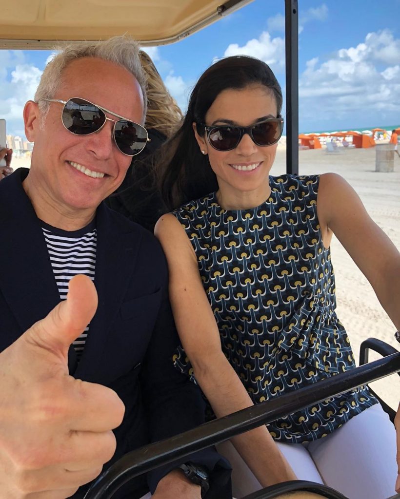 Margaret Anne Williams enjoying her vacation with her spouse, Geoffrey Zakarian in South Beach Seafood Festival.