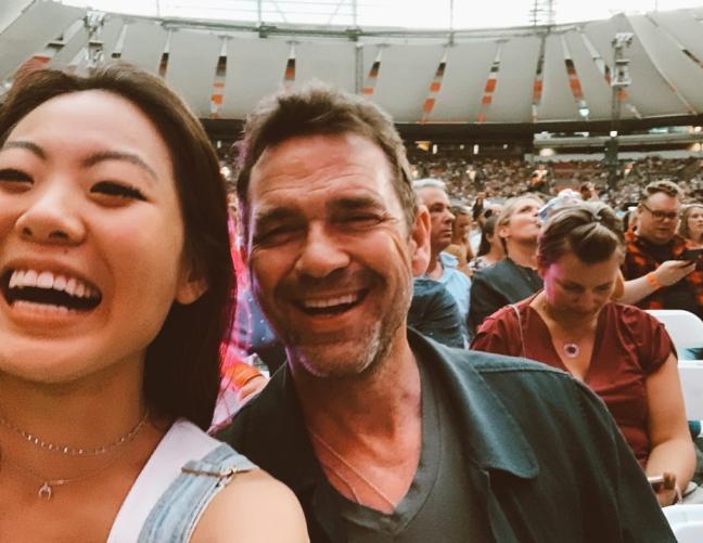 Nicole Kang went to Mumford and Sons' concert with her friend, Dougray Scott.