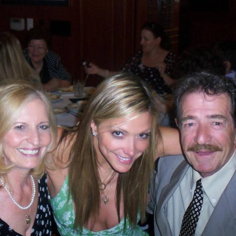 Debbie Matenopoulos with her parents in Virginia Beach, Virginia on 17th June 2019.