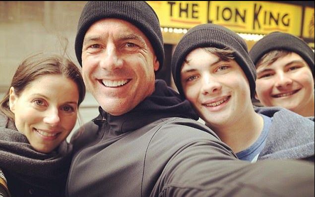 Mark Steines (second from left) with his wife Julie Steines (left) and children Avery James and Kai Harper