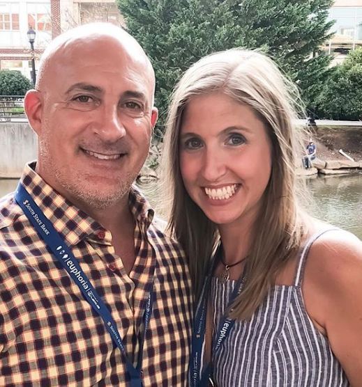 jim cantore with his ex wife Tamra Cantore