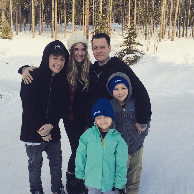 Ryan Friedlinghaus with his family 