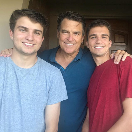 Ted McGinley and his sons