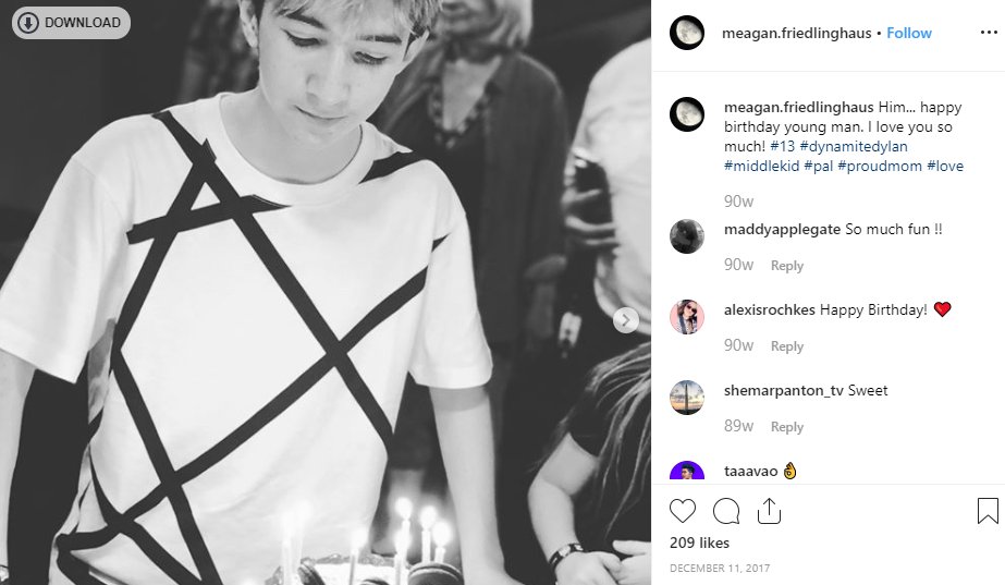 Meagan Elliott wished her son on his birthhday