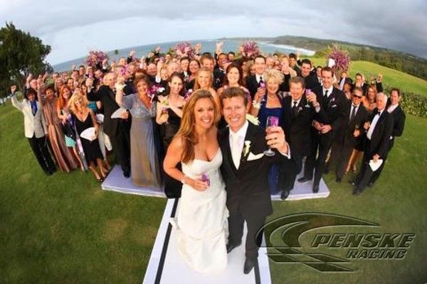 Ryan Briscoe and his wife Nicole Briscoe shared the wedding vows in the presence of 100 gust