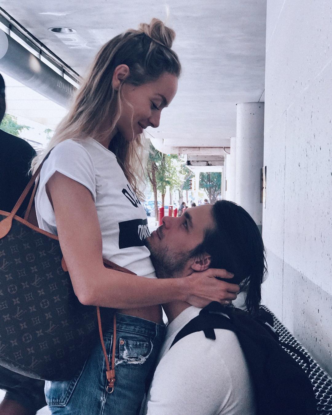 Rachel Skarsten and her boyfriend