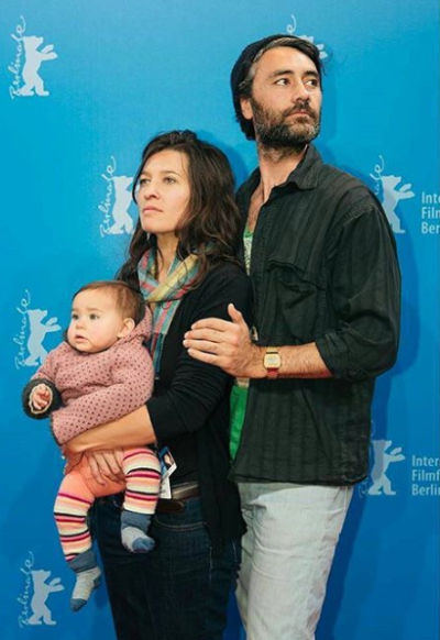 Taika, his wife, and daughter 