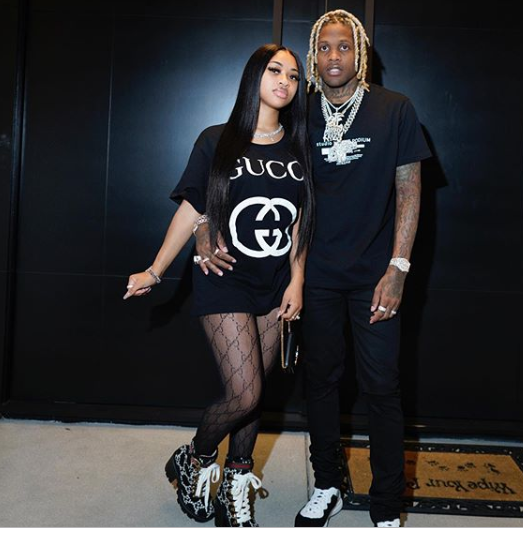 Lil Durk with his current girlfriend India Royale, Image Source: Instagram ...