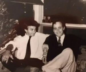 David Steinberg(right) in his early days along with his friend