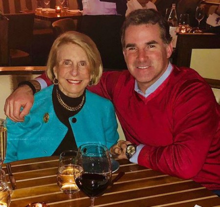 Businessman, Kevin Plank along with his mother