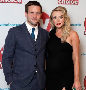 Jack Ashton with his partner, Helen George