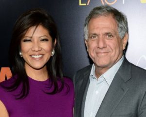 Les Moonves with his present wife, Julie Chen