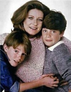 Mackenzie with his half-brother and mother in his childhood