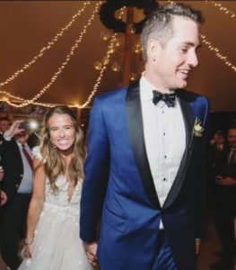 Madison McKinley and John Isner on their wedding day 