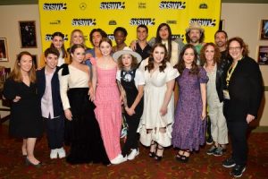 Cast and crew of Booksmart during the premiere.