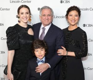 Sara Moonves with her father, Les Moonves, step-mother, Julie Chen and half-brother, Charlie