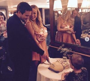 The couple with their daughter, Wren Ivy