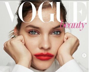 Barbara Palvin as a cover model in the famous magazine, VOGUE