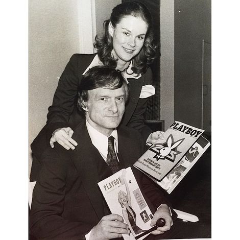 Christie Hefner with her father Hugh Hefner