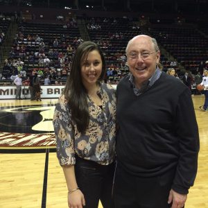 Mike with his daughter Casey.