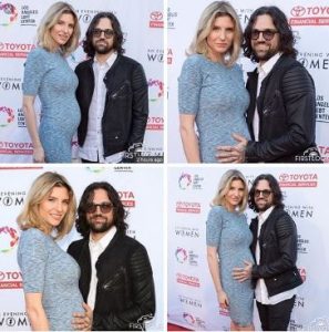 Antonio and Viva (with a baby bump) while attending the Evening With Women 2016