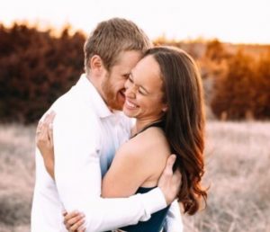 Cole Beasley with his wife, Krystin Beasley