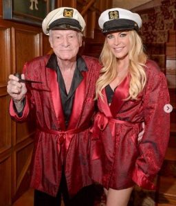 Crystal Harris with her late husband, Hugh Hefner