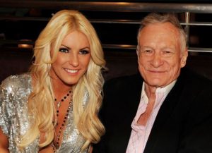 Crystal Harris with her late-husband, Hugh Hefner