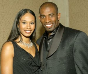 Deion Sanders with his ex-wife, Pilar Biggers-Sanders