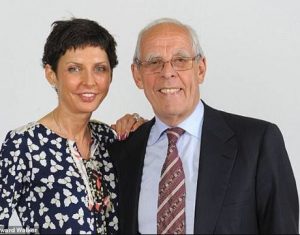 Denise Coates with her father, Peter Coates