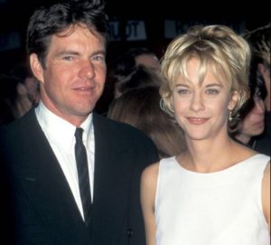 Dennis Quaid with his second former wife, Meg Ryan