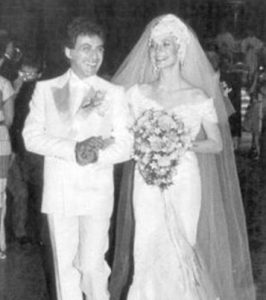 Frankie Valli on the day of his wedding with Mary Mandel